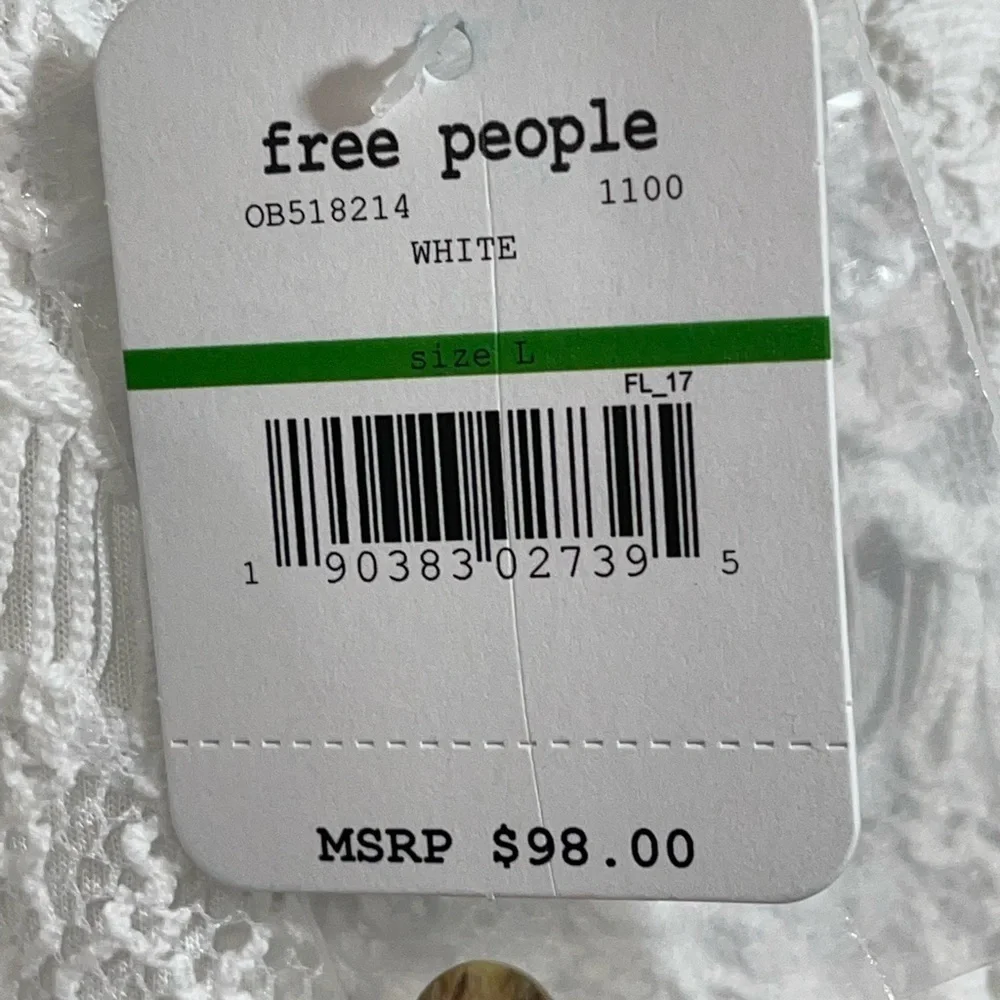 Free People Cora Daydreamer Lace Dress in White Sz. Large NWT